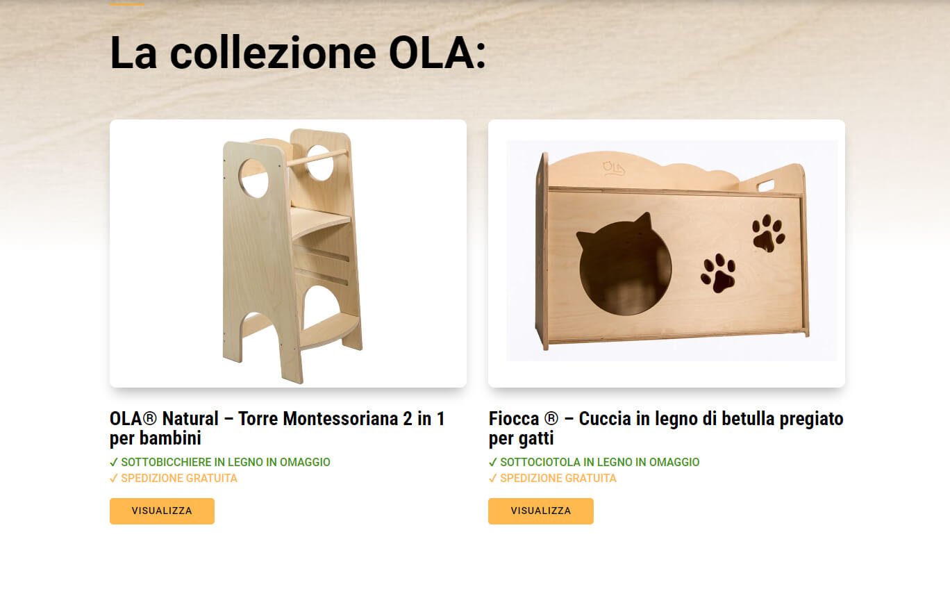 Mobili in legno di betulla - Mobil OLA®